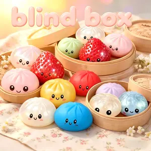 Dumpling & Strawberry Squishy Stress Relief Set | Live Stream Exclusive Pack