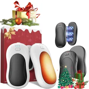 USB Rechargeable Hand Warmer, 1 Pair 2-in-1 Electric Hand Warmer, Portable Pocket Hand Warmer for Outdoors Hunting Golf Camping Office