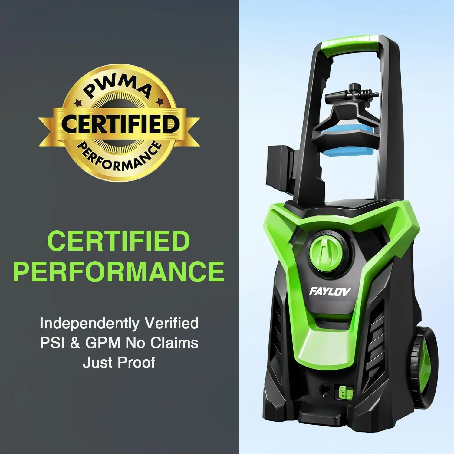 Upgraded Portable High Pressure Washer with 4 Quick-Connect Nozzles, Car Washing & Maintenance Cleaner for Driveway, Patio, High Pressure Washers, Portable Pressure Washer