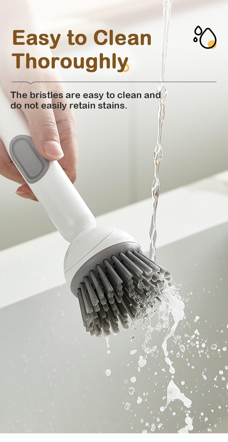 6-in-1 Dish Brush with Detergent Dispenser 360° Rotating Scrubber for Pots Pans Dishes & Utensils Adjustable Angles Non-Slip Grip Handle Durable PET Bristles Ergonomic Design Anti-Slip Grip Integrated Soap Dispenser 6-in-1 Dish Brush with Detergent Dispenser 360° Rotating Scrubber for Pots Pans Dishes & Utensils Adjustable Angles Non-Slip Grip Handle Durable PET Bristles Ergonomic Design Anti-Slip Grip Integrated Soap Dispenser