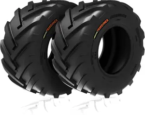 HORSESHOE TRAKEHNER 2 New 18x9.50-8 / 18x9.5-8 6PR SUPER LUG-KING ATV/LAWN/TREACHER/TILLER/TRACTOR TIRES LRC Heavy Duty Color-Sidewall (*2 Years Warranty)