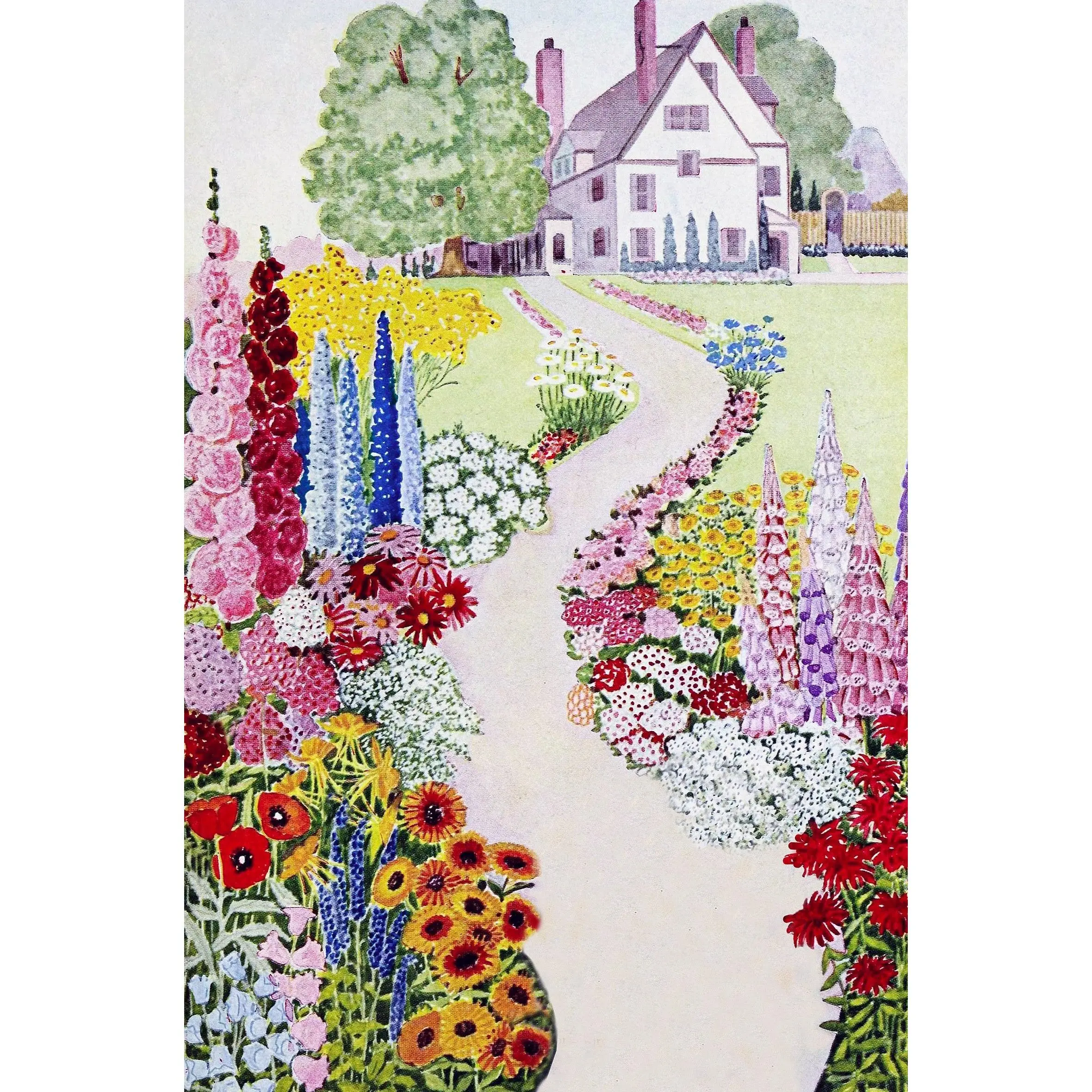 Gorgeous Cottage (47 Pieces) Mini Wooden Jigsaw Puzzle