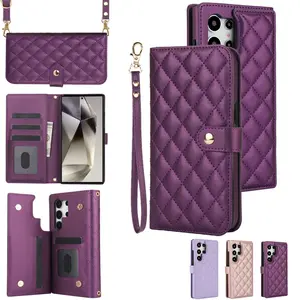 Crossbody Lanyard Phone Case with Card Holder, 1 Set Shockproof Phone Protective Cover, Phone Accessories for Samsung Galaxy S26 S26 S24 S23 S22 Ultra S24 Plus