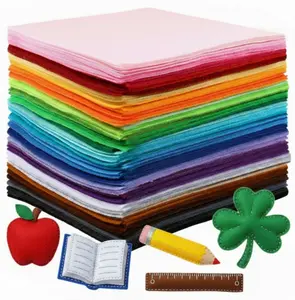 Pack Of 120 Thin Felt Fabric Sheets, Assorted Colors Stiff Felt Sheets for Crafts DIY Patchwork Sewing Projects Decoration