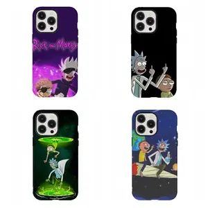 R-Rick and M0rty Phone Case Funny Cartoon Print Protective Case Perfect Gift for Her Him Compatible for iPhone 11 12 13 14 15 16 17 Pro Max Plus Air Mini Sci Fi Adult Animation Core Trippy Dimension Aesthetic Strong Defense Skin