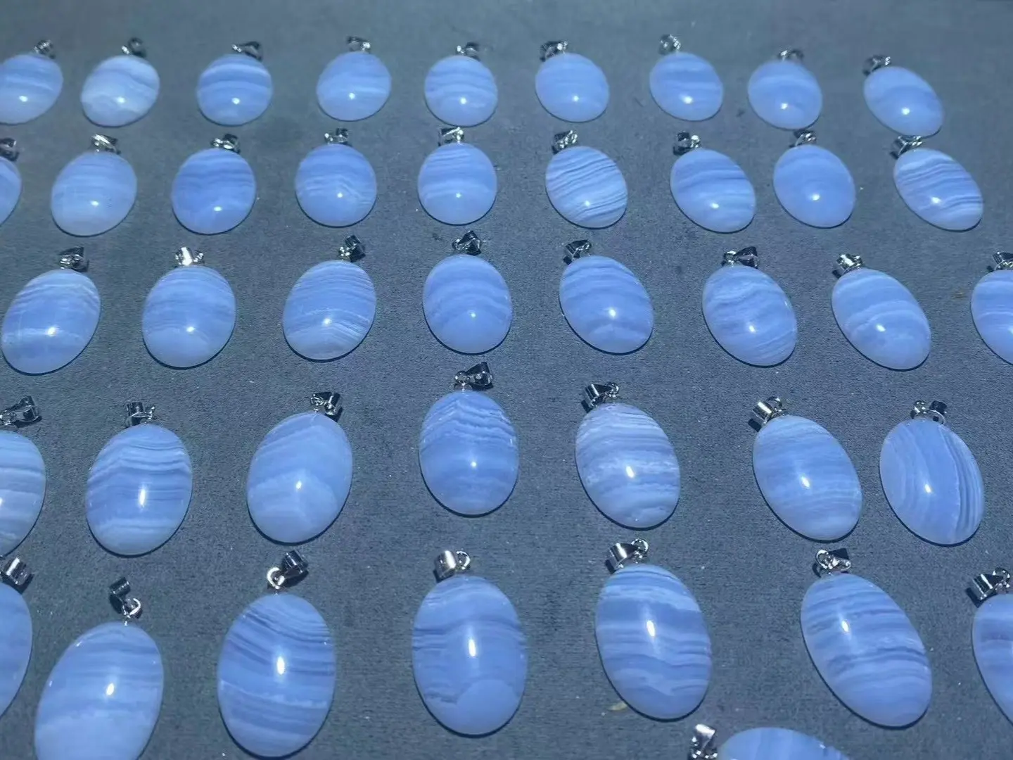 Shine(8635)gc.blue lace agate pendant
