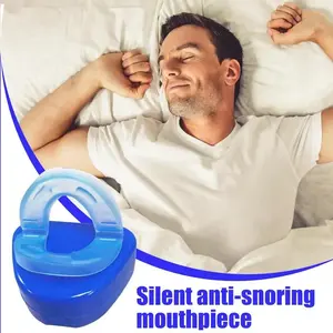 Foldable Stop Snoring Mouthpiece Sleep Apnea Guard Bruxism Apnea Anti Snore Pure Anti Grinding Double Layer Aid Snore Sleeping