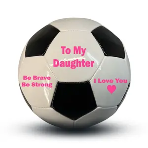 Custom To My Daughter Soccer Ball Gift, Personalized Soccer Ball