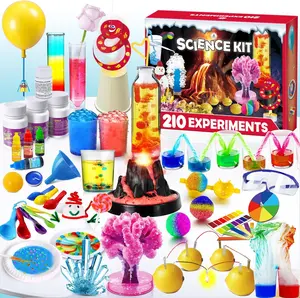 210 Experiments Science Kit for Kids, Boys Girls Birthday Toys Gifts Idea, Chemistry Set, Volcano, S.T.E.M Science Educational Project