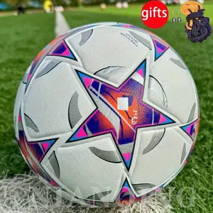 Classic Seamless Thermal Adhesive Size 5 Football Made of High-Quality Faux Leather, Non-Slip, Wear-Resistant, Highly Elastic, Soft, Foot-Friendly, Protective, Suitable for Indoor And Outdoor Use