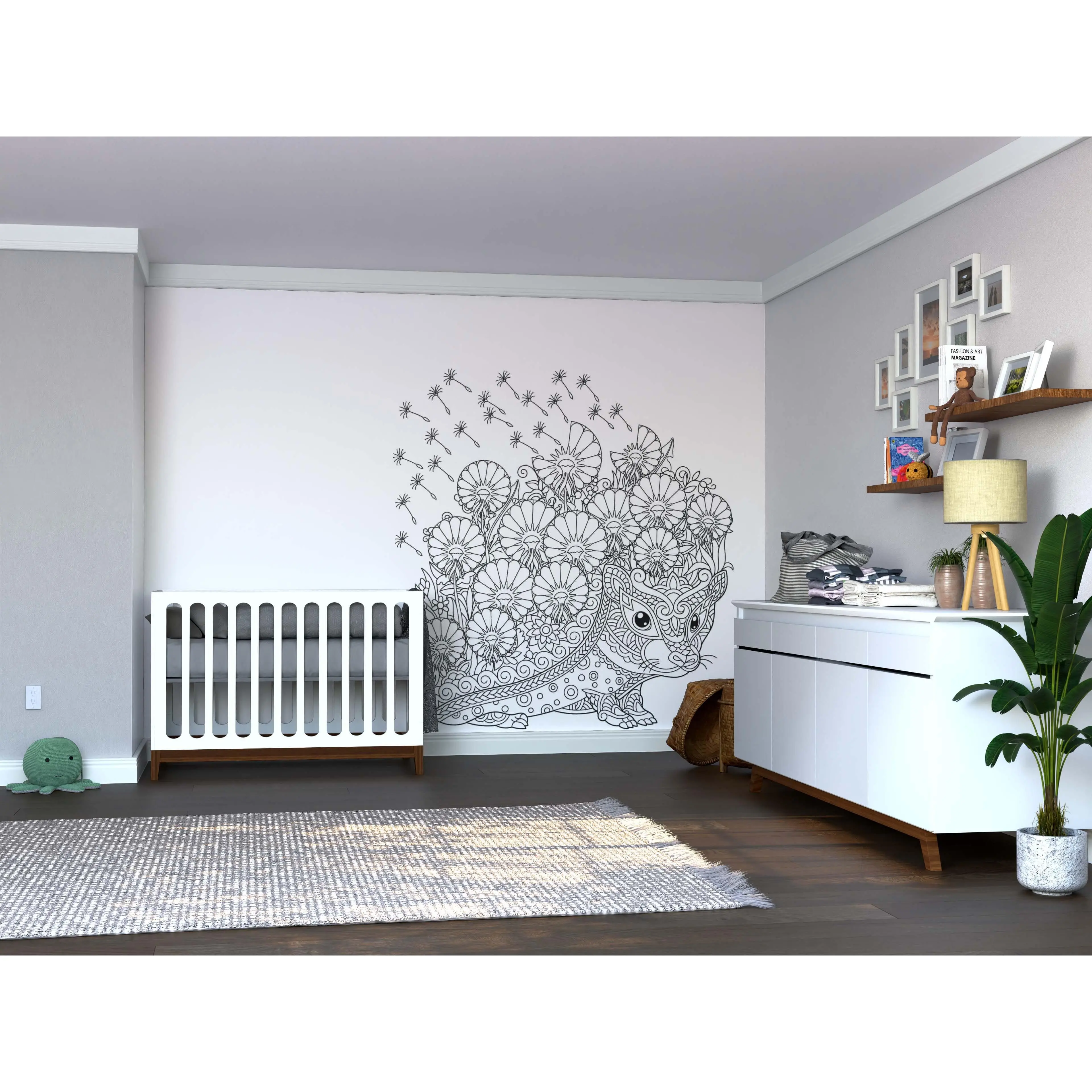 Color My Dandy Lions Wall Mural