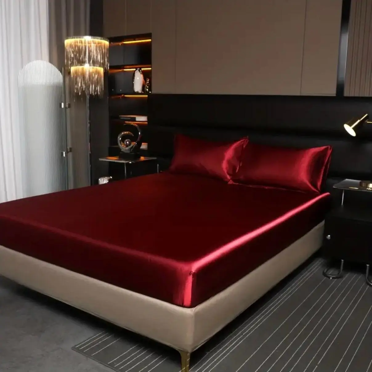 Solid Color Bedding Set, 1/2 Sets 1 Count Soft Comfortable Bed Sheet & 1/2 Counts Pillowcase without Filler, Bedding Supplies for Home Bedroom