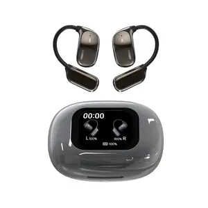 JM16 Wireless Earbuds with ANC – Self-Sterilizing UVC Case, 0.06s Game Mode & Bluetooth 5.4, 30H Battery Life, Digital Display Screen, Low Latency for Gaming