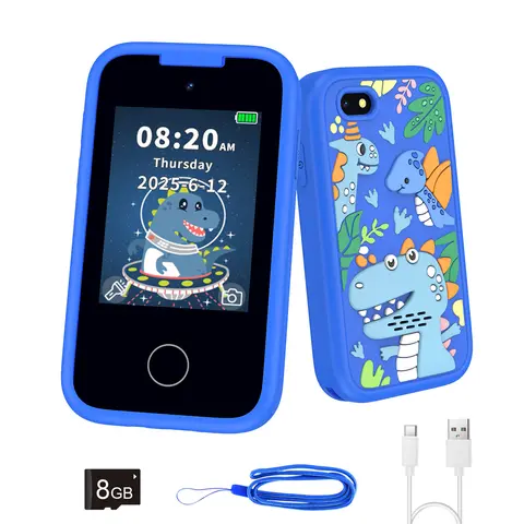 NIKUKU Multifunction Unisex Toy Tablet for Toddlers Age 3-9 - Kids Toys with Touchscreen, MP3 Player, Video Games, Dual Selfie Cameras, Flashlight, Alarm, Paint, Speakers, Habit Tracking, Calculator, Voice Recorder, Christmas Gifts for Kids