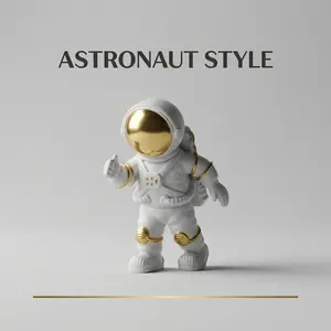 Astronaut Figurine Decoration, & Silver Color Options, Ideal Gift for Birthdays & Home Décor, Miniature Design