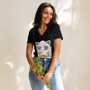 Jigglypuff Gameboy Women’s relaxed v-neck t-shirt