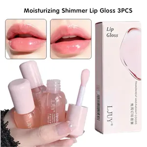 3PCS Long Lasting Glossy Lip Oil Set – Ultra Hydrating, Plumping Lip Oil, Smooth & Non-Sticky Shine, Gifts for Girls, Women & Students, Makeup