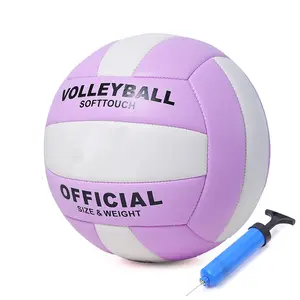 ABAJI Volleyball Official Ball Thicker PU Waterproof Anti-Explosion 15+ Years Kids Girls Boys Indoor Training Game Outdoor Sand Beach Pool Play Pump Needle