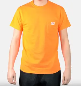 BEN DAVIS "LOGO"  POCKET TEE (ORANGE)
