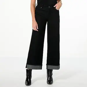 Tower Hill by Christie Brinkley Wide-Leg Cuffed Jean