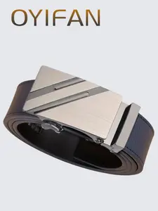Men's Business Fashion Belt, Casual Automatic Buckle Belt, Fashion Belt for Party, Daily Clothing Decor, Trendy All-match & Exquisite Belt for Birthday Gift