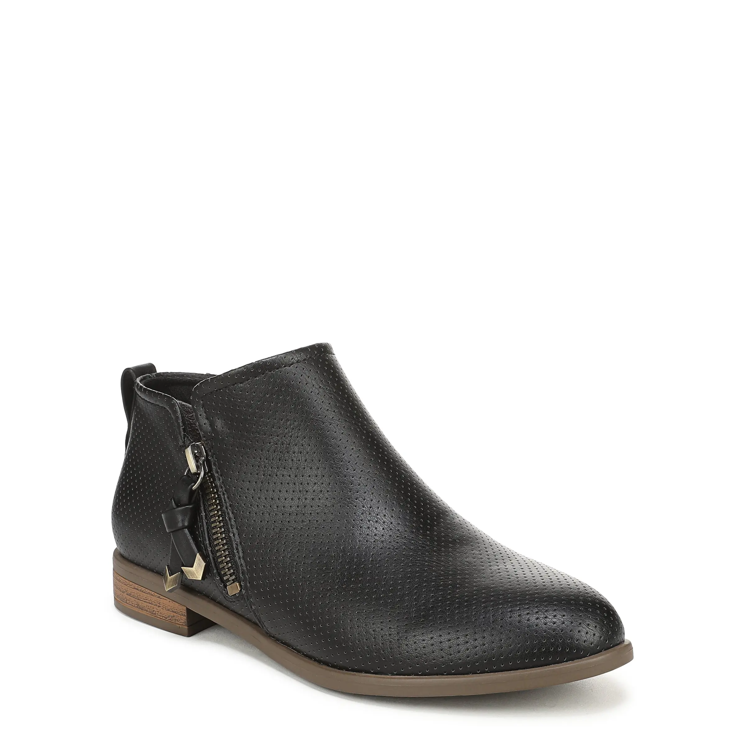 Dr. Scholl's Women's Reverie Casual Ankle Boot - Medium & Wide Widths, 1 in Stacked Heel, All-Seasons Shoe, Recycled Fiber, TPR Sole, Arch Support, Anti-Microbial, 15% Cushy Algae-Infused Bloom® Foam, Effortless Wear