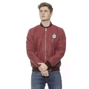 Billionaire Italian Couture Burgundy Leather Jacket