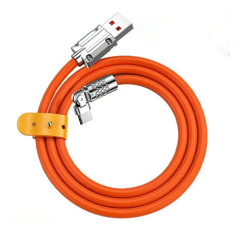 [ Buy 1 Get 1 Charging Cable ] Fast Charging Cable 180° Rotable USB C Lightning Fast Charger Cord for Mobile Smartphone Cellphone Electronic