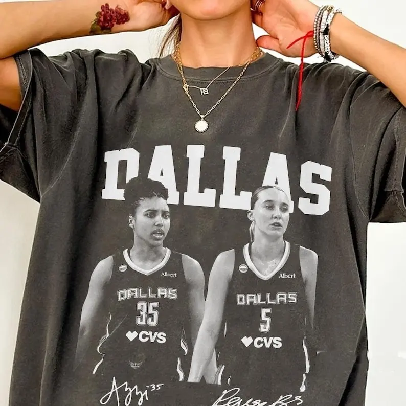 Vintage Azzi Fudd Paige Bueckers Dallas Women Basketball T Shirt