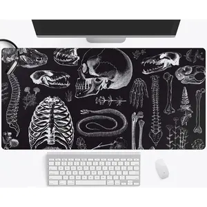 1pc Gothic Dark Academia Large Mouse Pad – Ultra-Smooth Desk Mat with Stitched Edges, Non-Slip Waterproof Rubber Base