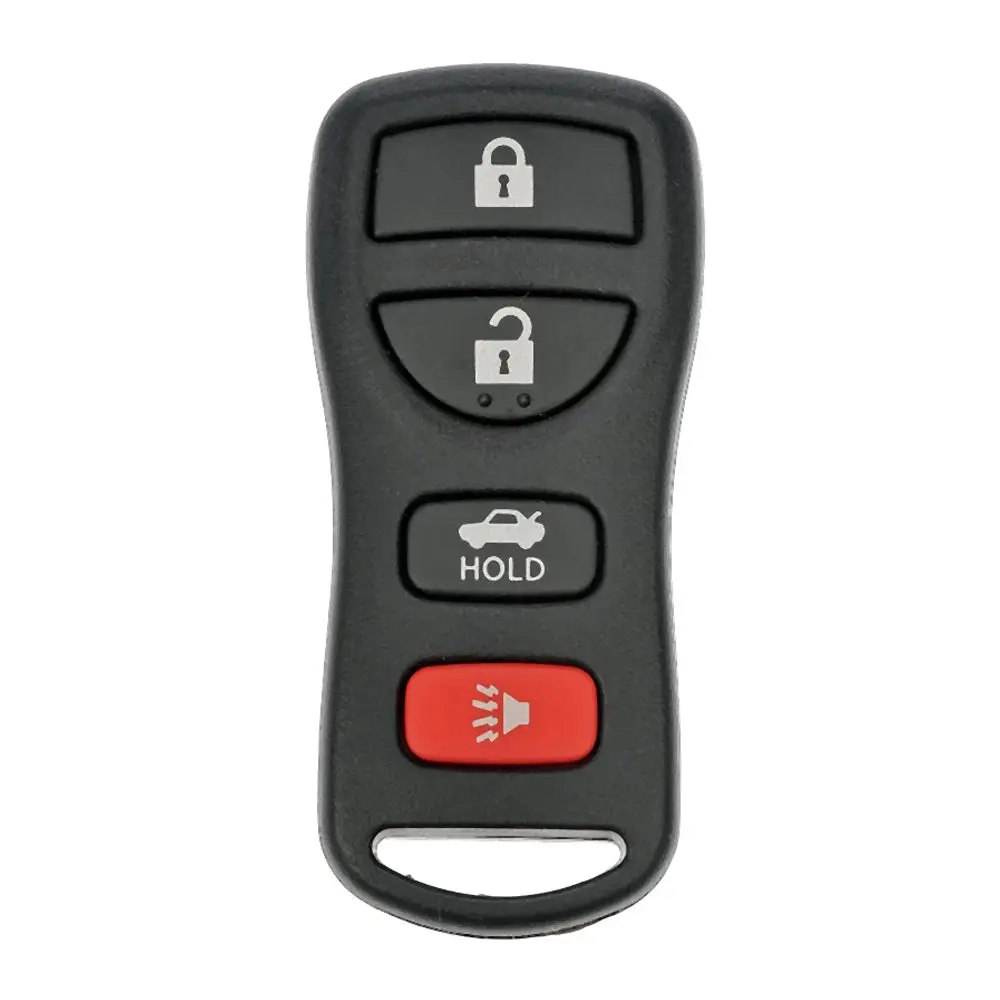 Automotive 4-Button Keyless Entry Remote Key Replacement Fob, FCC# KBRASTU15, for 2010 Nissan Sentra, Accessories for Car
