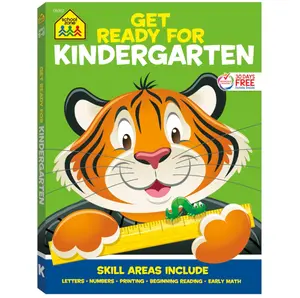 School Zone Get Ready for Kindergarten Workbook: 256 Pages, Alphabet, ABCs, Letters, Tracing, Printing, Numbers 0-20, Early Math, Shapes, Patterns, Comparing, Ages 5-6