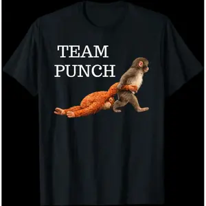 Team Punch Baby Monkey Punch Trend Meme Graphic T-Shirt
