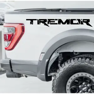 Tremor Bedside Truck Decal, F150 decal Ford Ranger Vinyl Decal Pick up Truck Decal (2 Pieces) Stickers