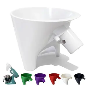 Flour Funnel for Kitchen Aid Stand Mixer, Plastic Funnel with Easy-Pour Attachment Fits KSM150 5-Quart Tilt-Head Mixers, Mess-Free Baking Accessory for Flour, Sugar, and Egg Liquid