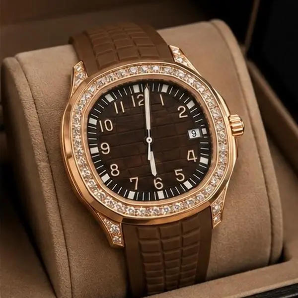 Brown Men’s Analog Quartz Watch, Water-Resistant Casual Wristwatch for Daily Wear