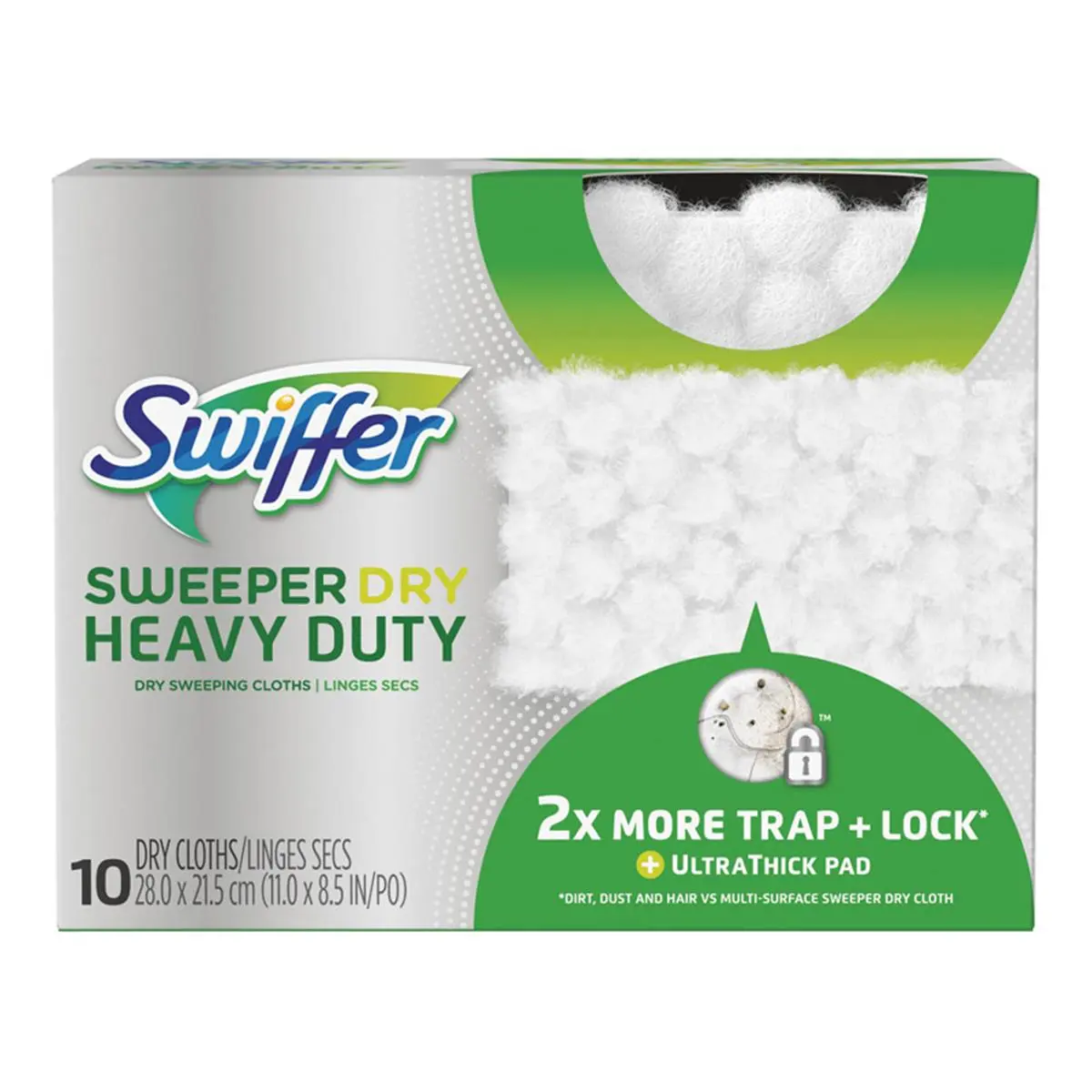 Swiffer 1899996 11 x 8.5 in. Heavy Duty Cloth Refill Pad - 10 Count