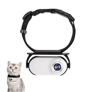 1080P HD Pet Collar Camera Mini Wireless Action Cam Waterproof & Anti-Shake for Indoor/Outdoor Cat Dog Monitoring Portable Behavior Recorder