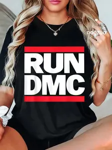 100% Cotton Run DMC T-Shirt Classic Fashion Womens Mens Apparel