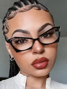 Butterfly Shape Women's Flat Mirror New Y2K Decorative Glasses, Stylish Accessory for Daily Use, Trendy Fashion Eyewear, Trending Glasses