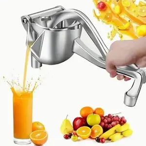 Hand Juicer Squeezer - Aluminum Manual Press Juicer with Ergonomic Grip for Efficient Juice Extraction of Pomegranates Citrus & More, Durable Compact Easy to Use & Clean Manual Citrus Juicer