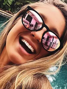Unisex Vintage Polarized Sunglasses, Summer Trendy Casual Mirror Sunglasses for Everyday Use, Fashion Accessories for Outdoor Activities
