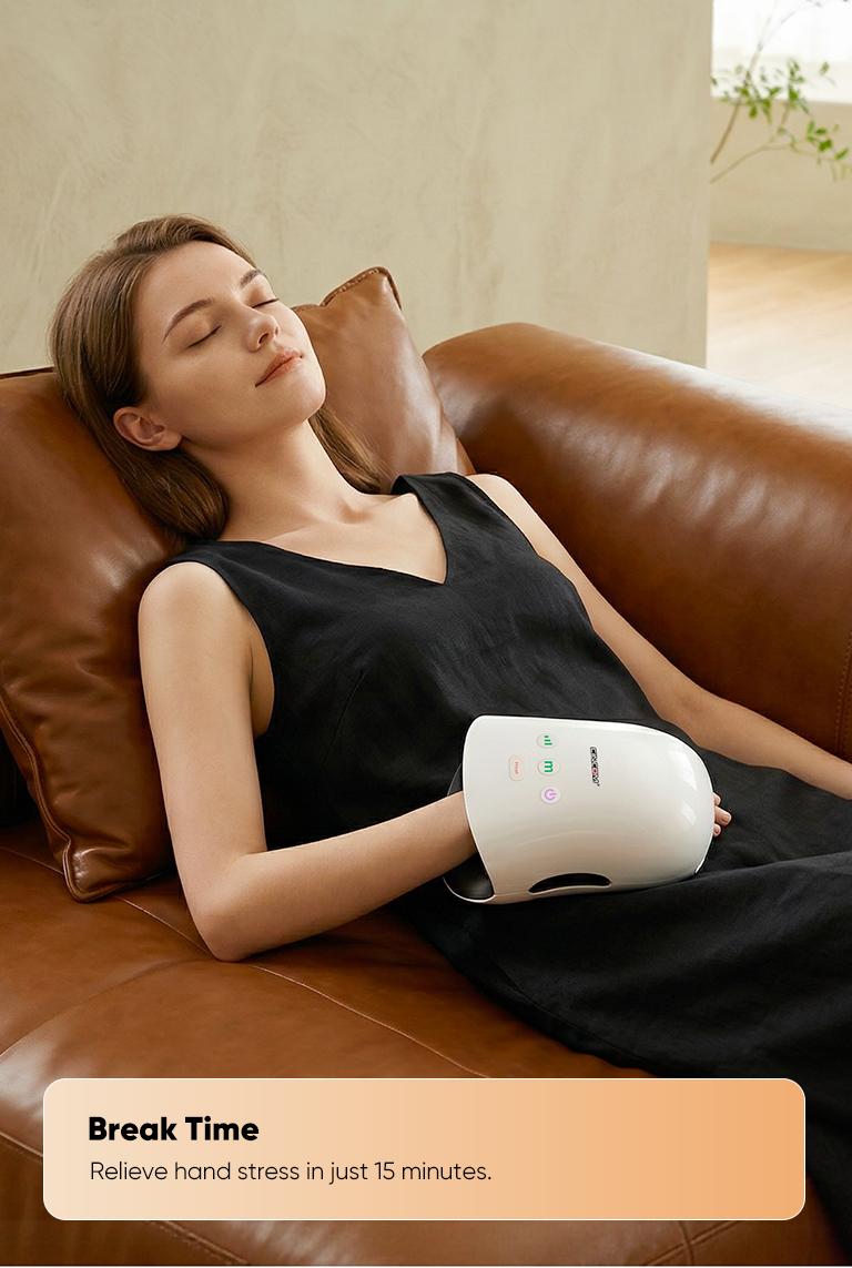 CINCOM Portable Hand Massager with Comfort Heat - Cordless, Adjustable Settings, Auto-Off, White, Black, Pink, Blue, Perfect Gift for Families, Men & Women - Ideal for Black Friday, Thanksgiving, Christmas, Birthdays & More,summerwins Lymphatic Drainage R