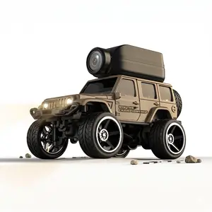 Father's Day Gift 1:64 Mini FPV RC Car with Live App Camera, Micro Pocket Toy Truck for Father Son Bonding, Tech Gadget Gift for Boys Men
