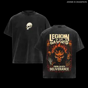 Warhammer 40K Collection Oversized Washed T-Shirt | Premium Heavyweight Cotton | Retro Grunge Sci-Fi Graphic Tee | Inspired by Iconic Factions & Heroes | Unisex Streetwear | Perfect for Wargame Fans, Tabletop Gamers, Sci-Fi Lovers & Collectors