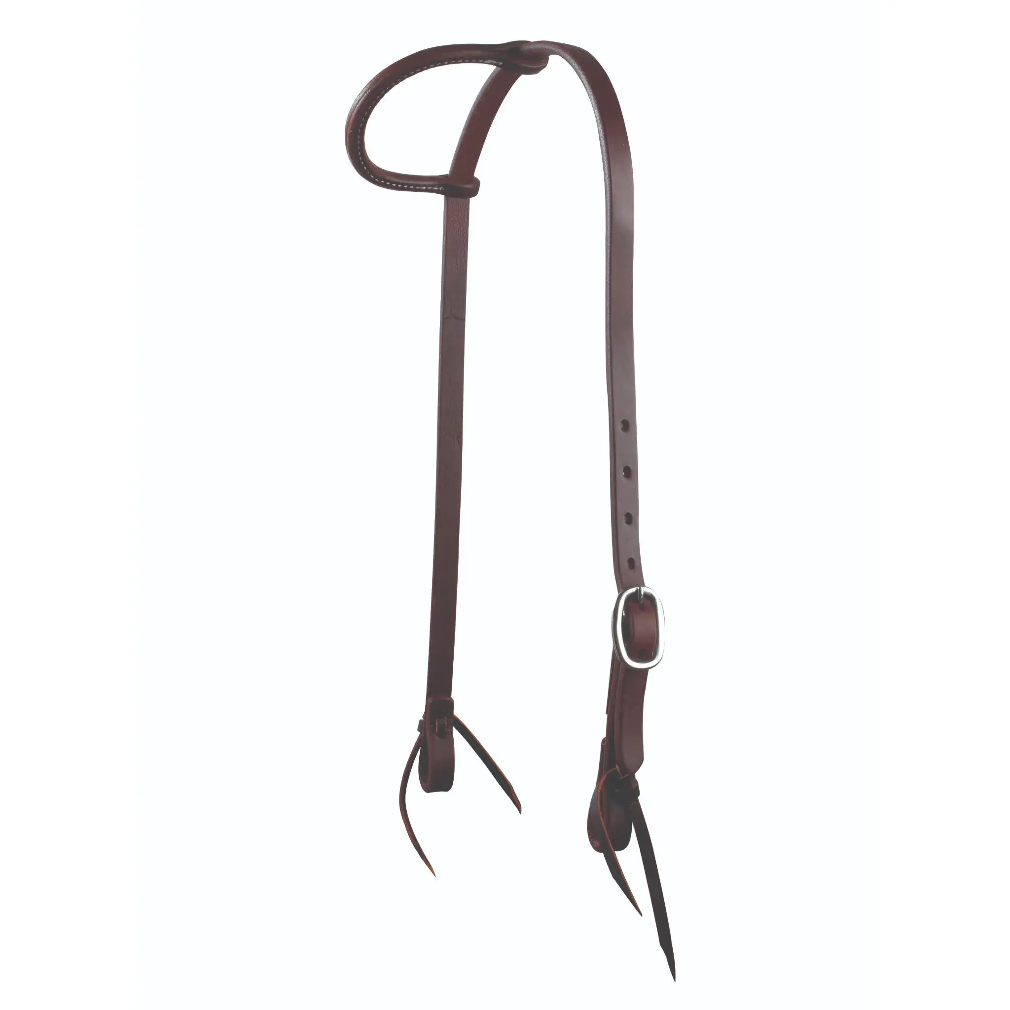 Professional's Choice Ranch One-Ear Headstall - 5/8" Heavy Oil Harness Leather, Stainless Steel Buckle