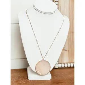 Pink Marble Necklace