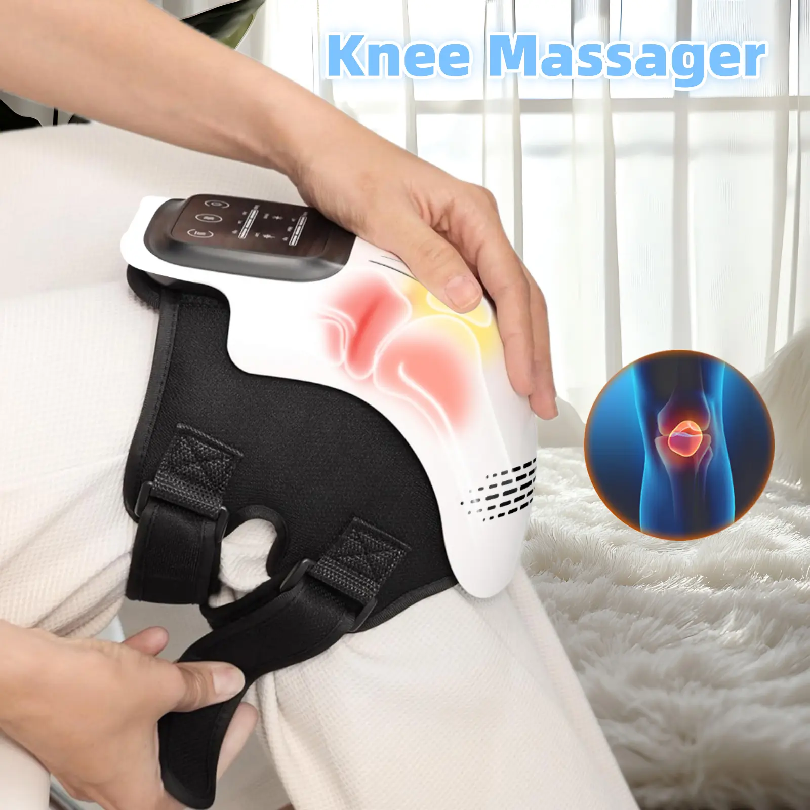 Intelligent Home Use Electric Intelligent Kneading Heating Knee Massager Rechargeable Pain Relief Infrared Laser Vibration Knee Massager - TikTok Shop Intelligent Home Use Electric Intelligent Kneading Heating Knee Massager Rechargeable Pain Relief Infrared Laser Vibration Knee Massager - TikTok Shop