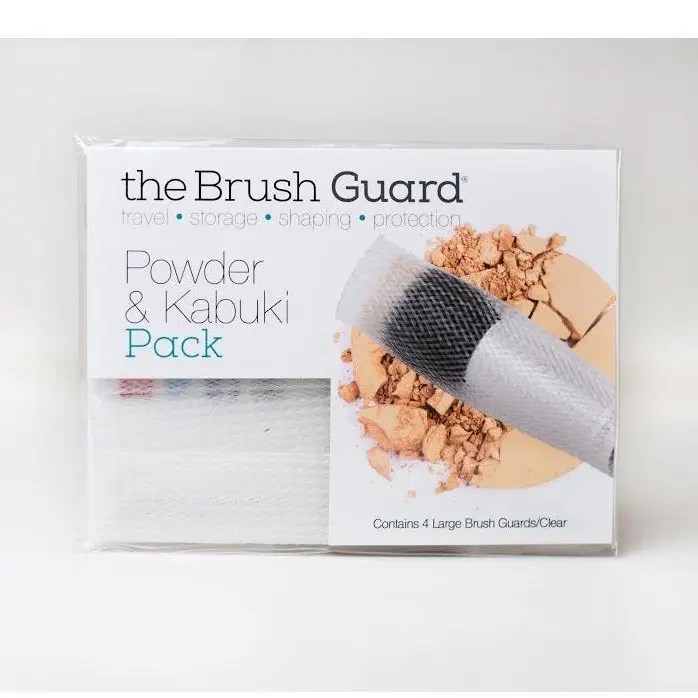 Powder & Kabuki Pack Clear-The Brush Guards-Makeup & Art Brush Shaping & Storage