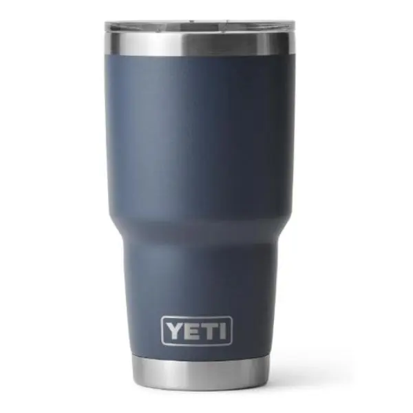 YETI Rambler 30 oz Stainless Steel Vacuum Insulated Tumbler with MagSlider Lid, Navy Blue, BPA-Free Leakproof Water Bottle, Bottles